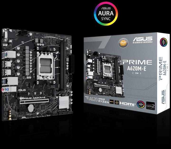 Immagine prodotto ASUS PRIME A620M-E-CSM (AM5, AMD A620, mATX)