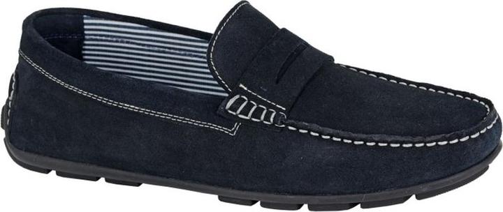 Actual product image Roamers Mens Suede Square Toe Loafers (44.5)