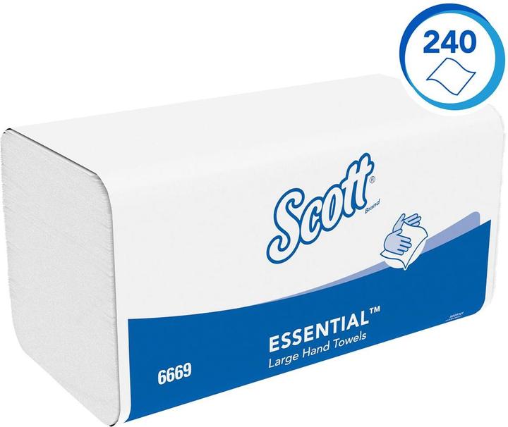 Actual product image Kimberly-Clark Folded towel Essential KCD 6669 W-fold, 1-ply 3600 pcs. (3600 x)