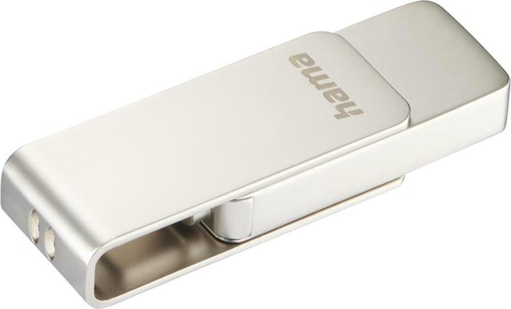 Productafbeelding Hama USB-stick Uni-C Rotate Pro, USB-C 3.1, 256GB, 90MB/s, zilver (256 GB, USB-C)