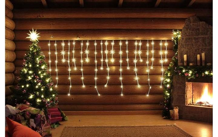 Actual product image Dameco LED Vorhang Outdoor «Icicle» 190 cm x 80 cm (5 m)