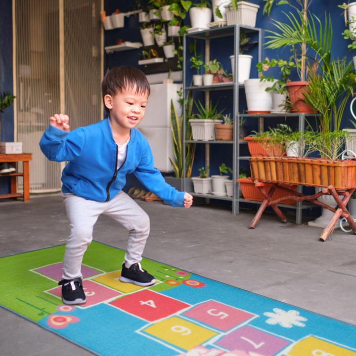 Produktbild Relaxdays Kinderteppich Hüpfspiel (70 x 180 cm)