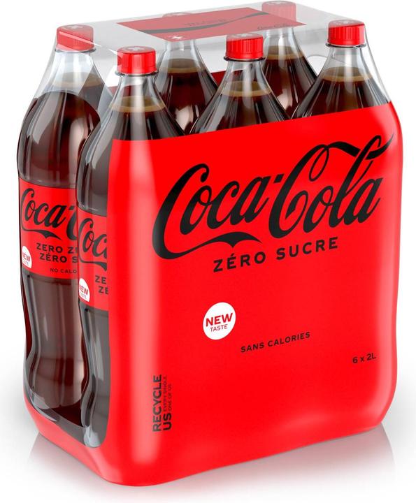 Image du produit Coca Cola Coca-Cola zero sucre 6 x 2.0L PET (6 x 200 cl)