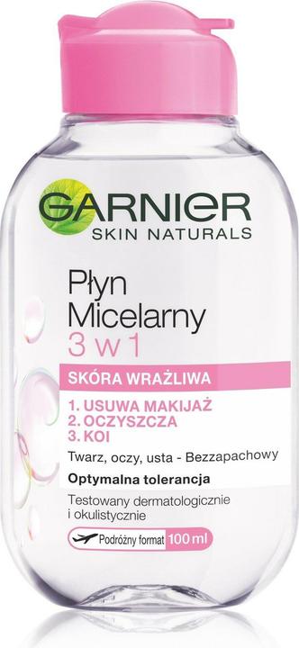 Image du produit Garnier Skin Naturals Liquid Micellaire 3In1 Score Sensitive 100Ml (Chiffons de nettoyage, 100 ml)