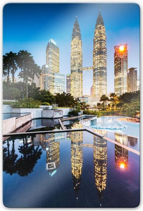 Actual product image Trenddeko Petronas Towers by night (40 x 60 cm)