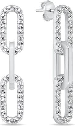 Brilio Silver - Timeless silver earrings EA1043W