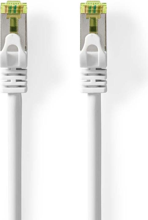 Actual product image Nedis CAT7 network cable - S/FTP - RJ45 male - RJ45 male - 3.00 m - Snagless - Round - LSZH - W (S/FTP, CAT7, 3 m)