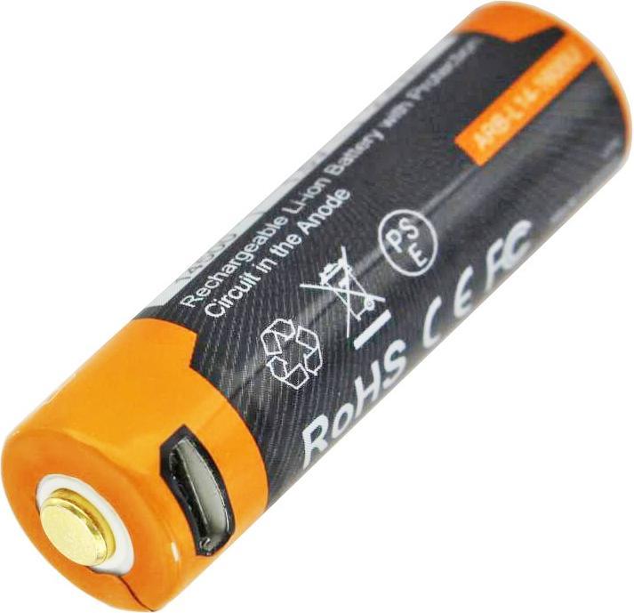 Actual product image AccuCell Akku Mignon AA LR6, mehrfach geschützt mit USB Ladekabel (1 pcs., AA, 1600 mAh)