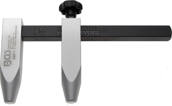 BGS Calibro per il foro del cerchio, versione in alluminio (6 cm)