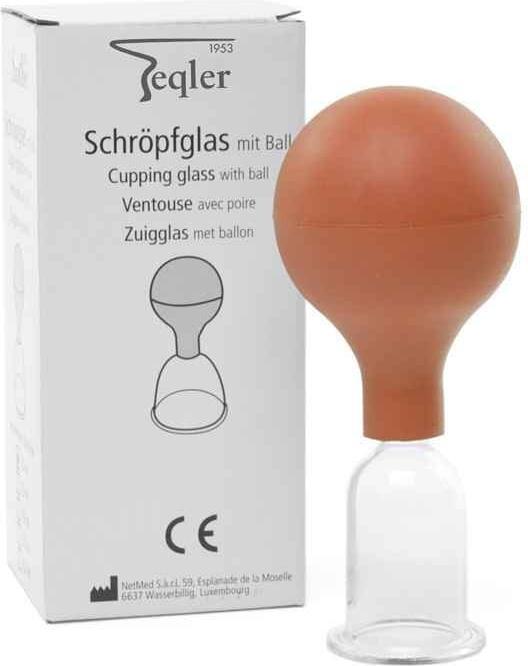 Image du produit Teqler Ventouse en verre avec balle taille 2 diamètre 3.5 cm