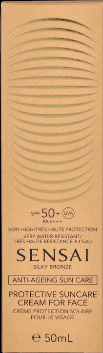 Actual product image Sensai Silky Bronze Protective Suncare Cream For Face SPF50 50ml (Sun cream face, SPF 50, 50 ml)