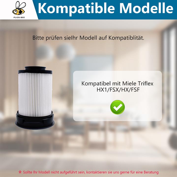 Actual product image Flickbee Filter for Miele TriFlex HX1 hoover