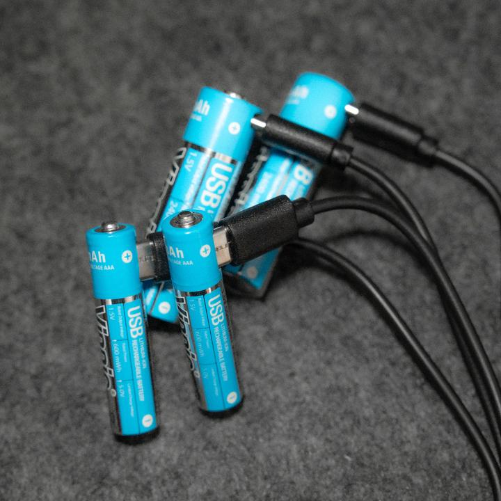 Produktbild Vinnic Rechargeable Battery AA USB-C 1600mAh 4pcs incl. Case&Charging Cable (4 Stk., AA, 1600 mAh)