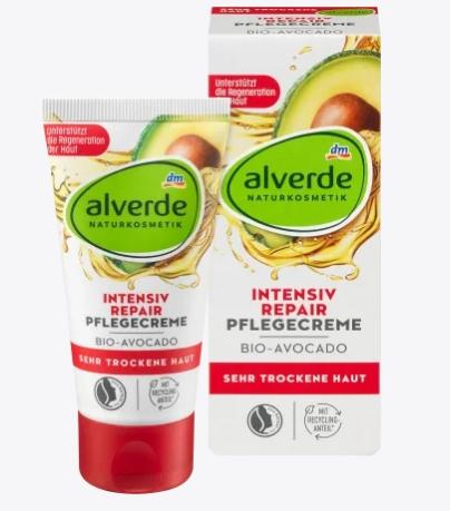Actual product image dm alverde Intensiv Repair (50 ml, Day cream, Up to SPF 10)