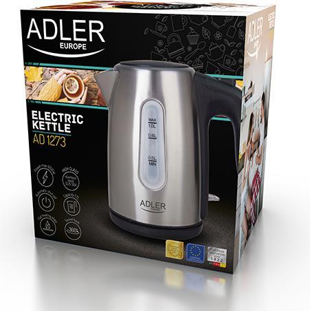 Produktbild Adler AD 1273 Wasserkocher, Haselnuss, Edelstahl (1 l)