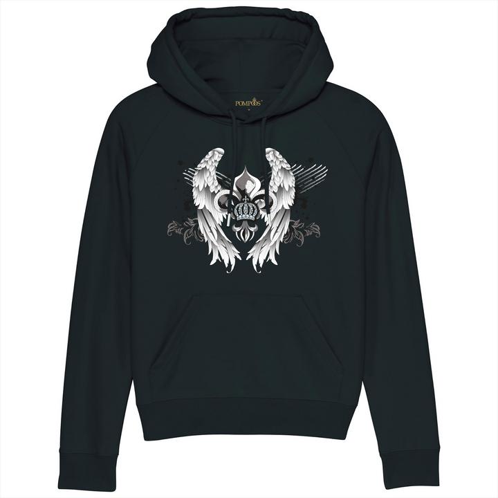 Pompöös Hoodie Damen "Wings" - limited Edition Hoodie Damen - Grösse L (L)