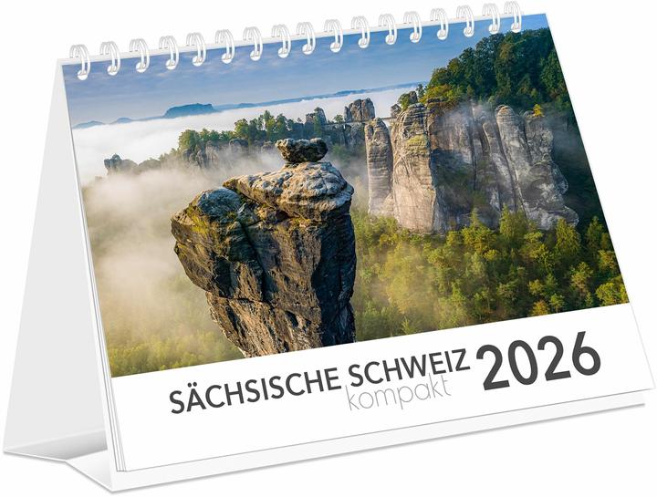 Produktbild Kalender Schsische Schweiz kompakt 2026 (21 x 15 cm, Deutsch)