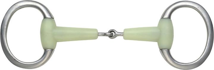 Actual product image Shires Equikind Flat Joint Snaffle Olive Head Snaffle