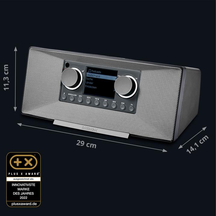 Produktbild Medion MD 89289 Stereo Internetradio grau (Internetradio, DAB+, FM, Bluetooth, WLAN)