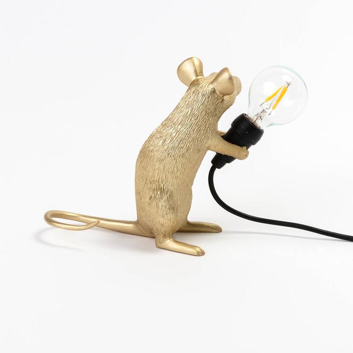 Image du produit Seletti Mouse Lamp Mac Sitting Lampe de table or (90 lm, E14)