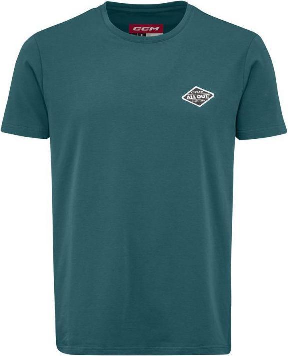 CCM All Outside A Tee SR T-Shirt (XL, Grün) (XL)