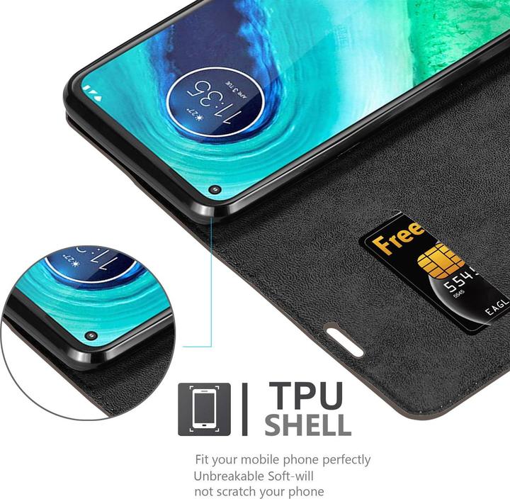 Immagine prodotto Cadorabo Copertina magnetica invisibile del libro (Motorola Moto G8)