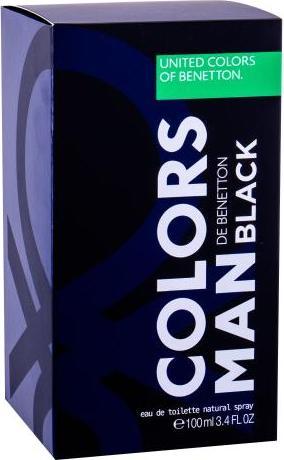Actual product image Benetton Colors De Black by Eau de Toilette Spray 100 ml (Eau de toilette, 100 ml)