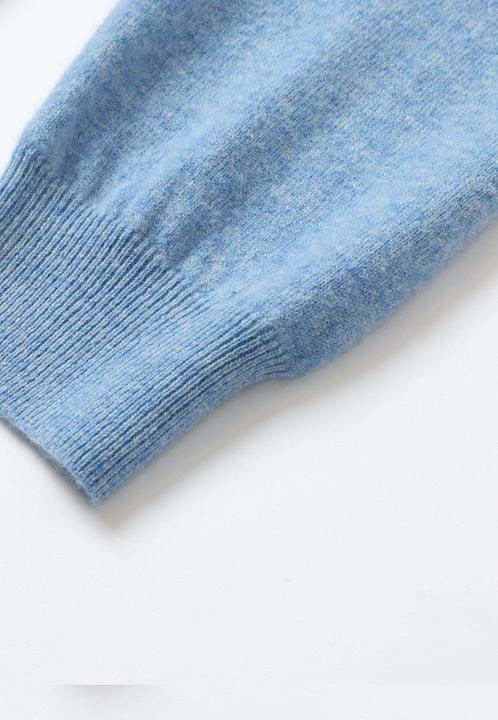 Actual product image Bellemere Pullover Pure Crew Neck Merino-Cashmere Sweater (XL)
