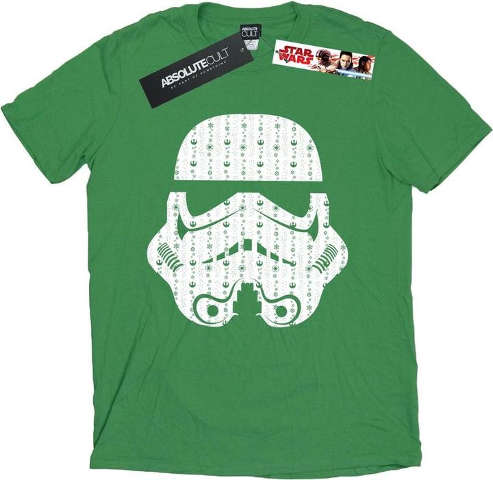 Star Wars Christmas Stormtrooper Helmet TShirt (S)