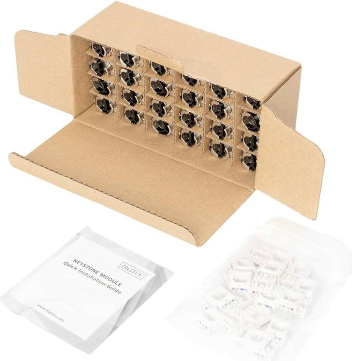Productafbeelding Digitus CAT 6A Keystone Module, gesch. (Keystone module)