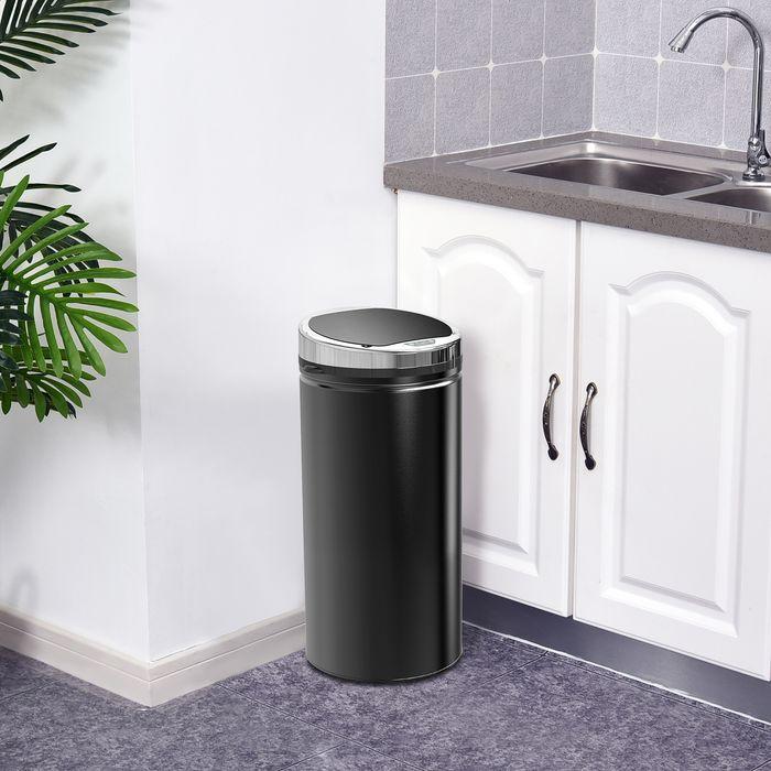 Produktbild Swisshandel24 Sensor Mülleimer 42L, Elektrisch Automatischer Abfalleimer mit Deckel, Rostfrei (42 l)