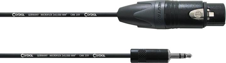 Cordial CPM 1.5 FW-UNB - Mikrofonkabel 3.5mm Klinke Neutrik (1.50 m, 3.5mm Klinke (AUX), XLR)