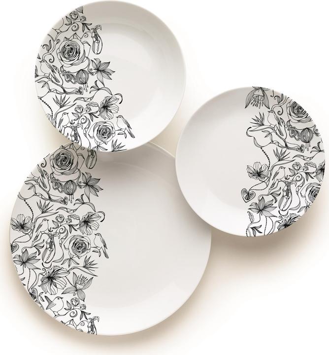 Image du produit Excelsa Set de dîner Black Roses (18 pièce(s))