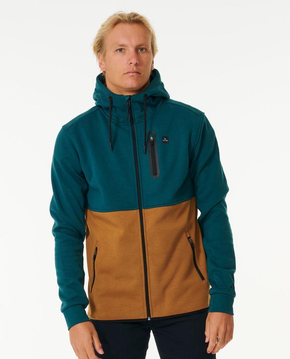 Rip Curl Anti Series - Sweatshirt mit durchgehendem Reissverschluss „Departed“ (M)