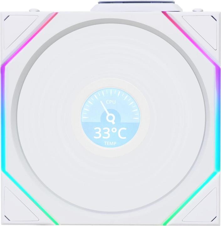 Image du produit Lian-Li UNI FAN TL Wireless LCD Lüfter, ARGB, PWM, 3er-Pack inkl. Controller - Reverse Blade, 120 mm (120 mm, 3 x)