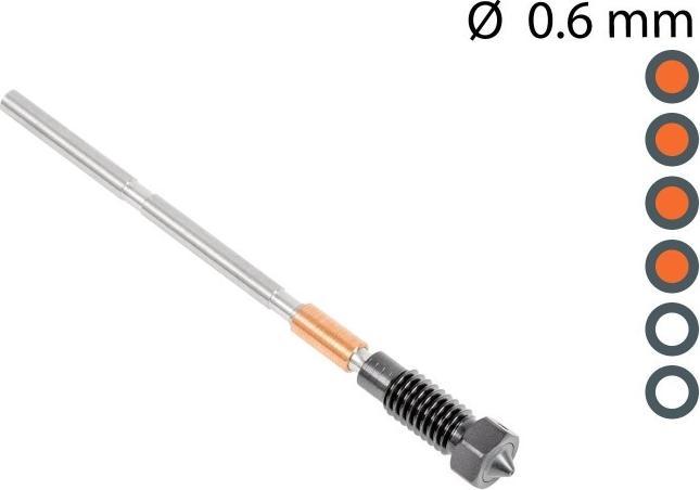 Produktbild Prusa Nozzle ObXidian - 0.6 mm für Nextruder (Düse)