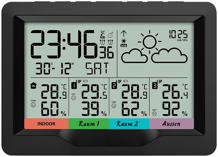 Image du produit Infactory Station météo sans fil avec 3 capteurs sans fil