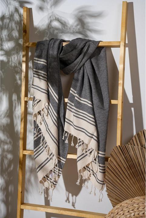 Immagine prodotto Foutastic Strandtuch New Diamond Black, Schnelltrocknend: Ja, Breite (90 x 170 cm)