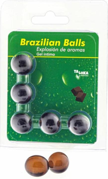 Produktbild Taloka 5 Brasilianische Kugeln Schokolade Intimgel