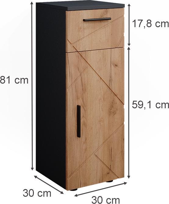 Actual product image Vicco Irma (30 x 30 x 81 cm)