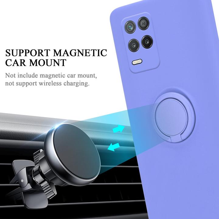 Produktbild Cadorabo TPU Liquid Ring Silicone Case Hülle für Realme 8 5G / V13 / Q3 / Q3i / Narzo 30 5G (Realme V13, Realme Narzo 30 5G, Realme Q3i 5G)