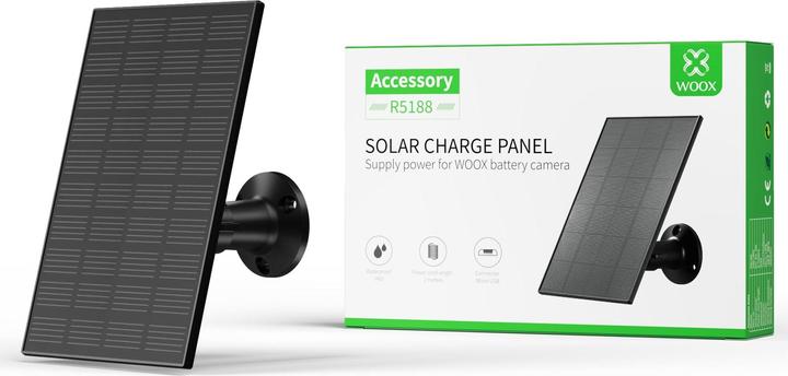 Image du produit Woox Panneau solaire pour caméra intelligente R5188, DC 5 V (Panneau solaire)
