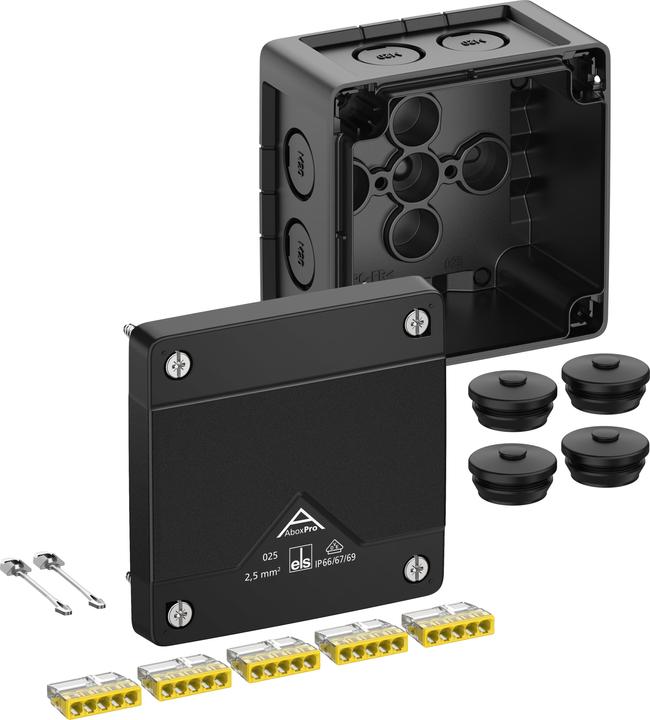 Produktbild Spelsberg Abox Pro 025-2,5²/sw Abzweigkasten Schutzart 40202001