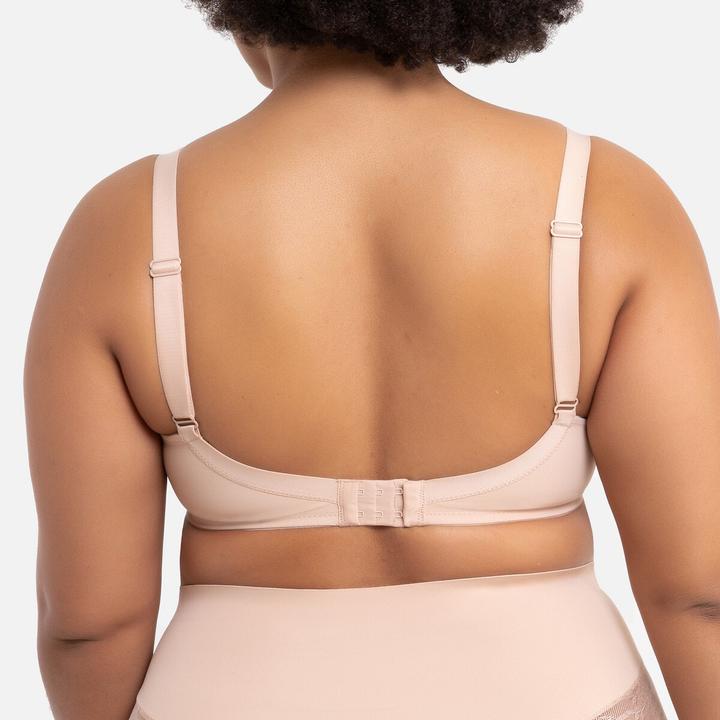 Actual product image La Redoute Collections Minimiser bra made from microfibre and lace (90 C)
