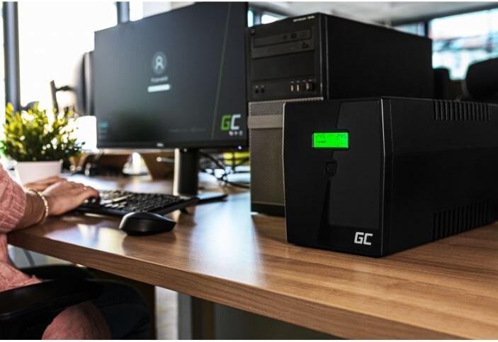 Produktbild GreenCell Cell UPS02 Unterbrechungsfreie Stromversorgung (USV) Line-Interaktiv 800 VA 2 AC-Ausgänge (800 VA, 480 W, Line-Interaktiv USV)