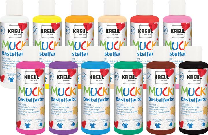 Productafbeelding Mucki Knutselverf (Blauw, 80 ml)