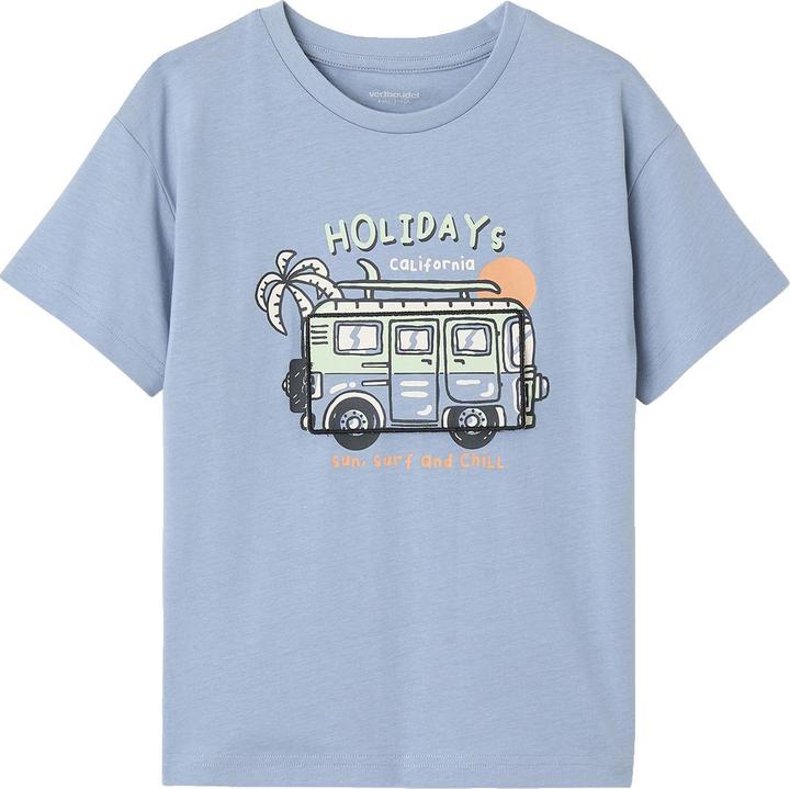 Image du produit Vertbaudet Jungen T-Shirt mit witzigem Print und Recycling-Baumwolle (116)