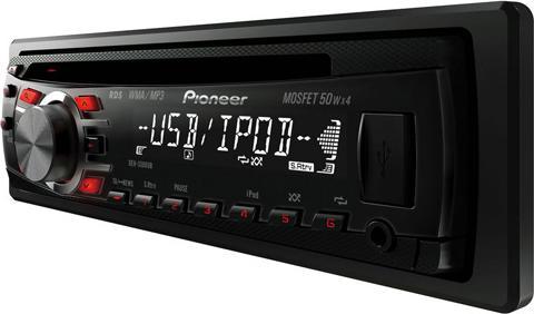 Produktbild Pioneer DEH-3300UB, CD-Autoradio, Front Aux, USB, iPod, Rot