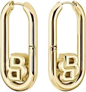 Hugo Boss - Stylish gold-plated earrings Double B 1580629 (Gold)