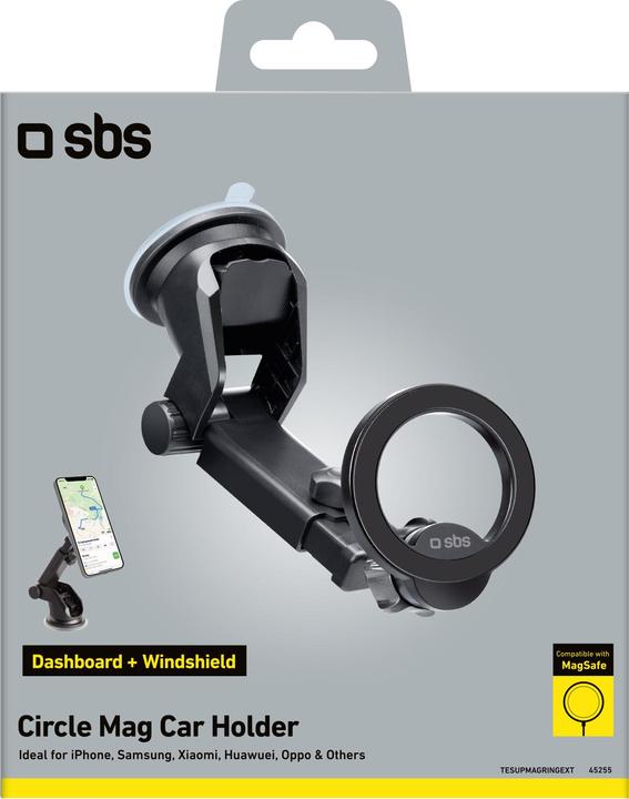 Actual product image SBS Magnetic car holder for dashboard and windscreen compatible with MagSafe